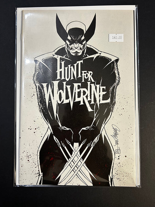 Hunt for Wolverine #1 | 2026 | J. Scott Campbell Variant B&W Cover